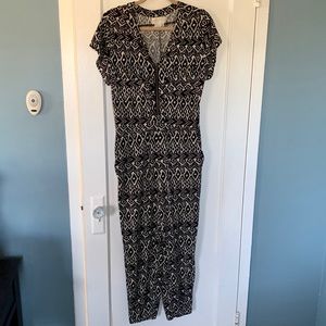 Anthropologie patterned jumpsuit
